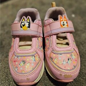 Kids Cartoon Character Pink Sneakers